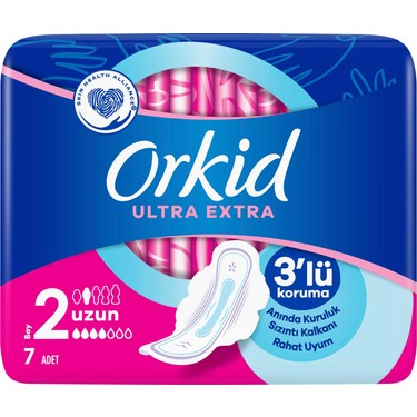 Orkid Orkid Ultra Hijyenik Ped 7 Adet Tekli Paket Extra Uzun Kullanım İçin — 2. ürün görseli