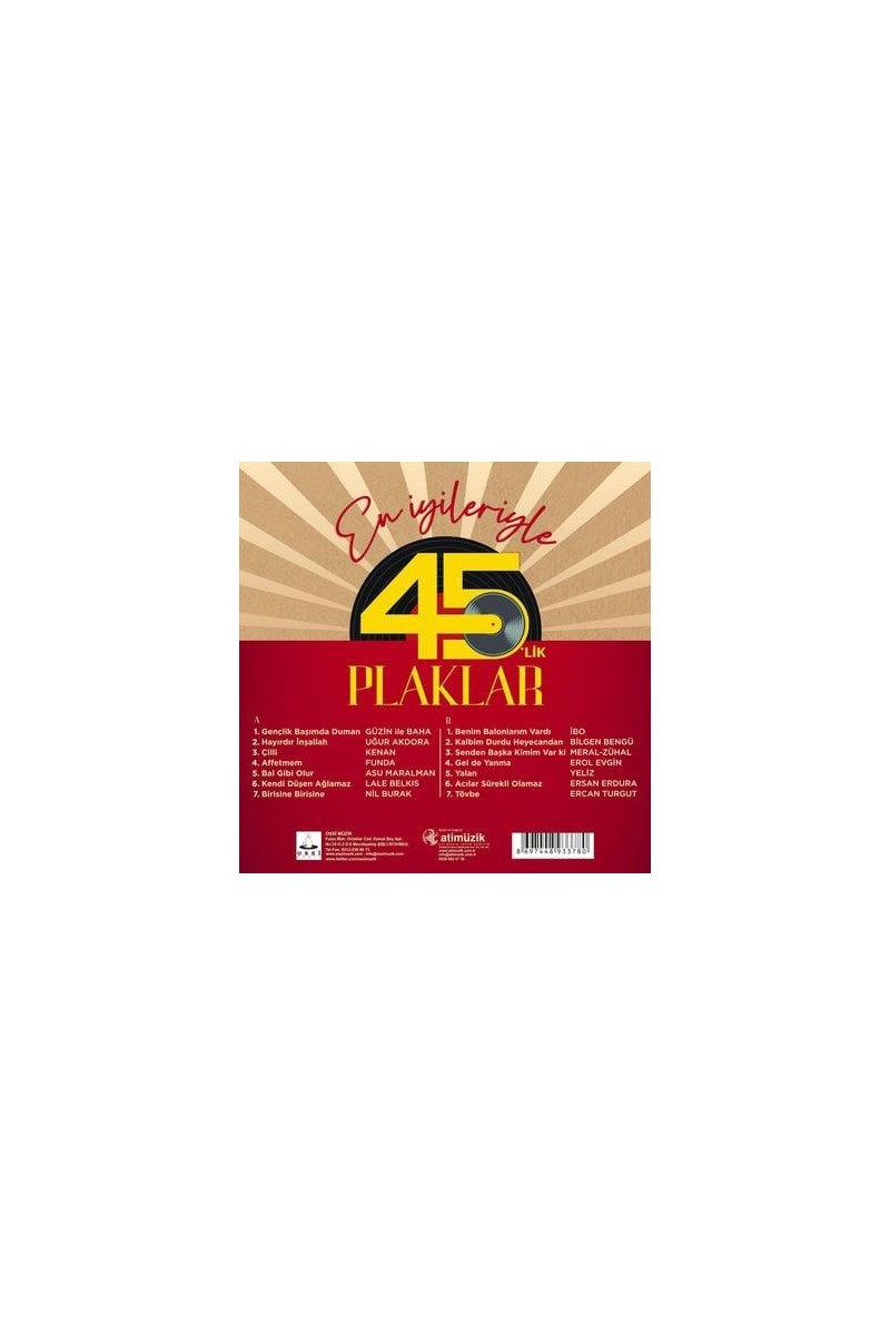 Ossi Ossi Müzik En İyileriyle 45'lik Plaklar — 3. ürün görseli