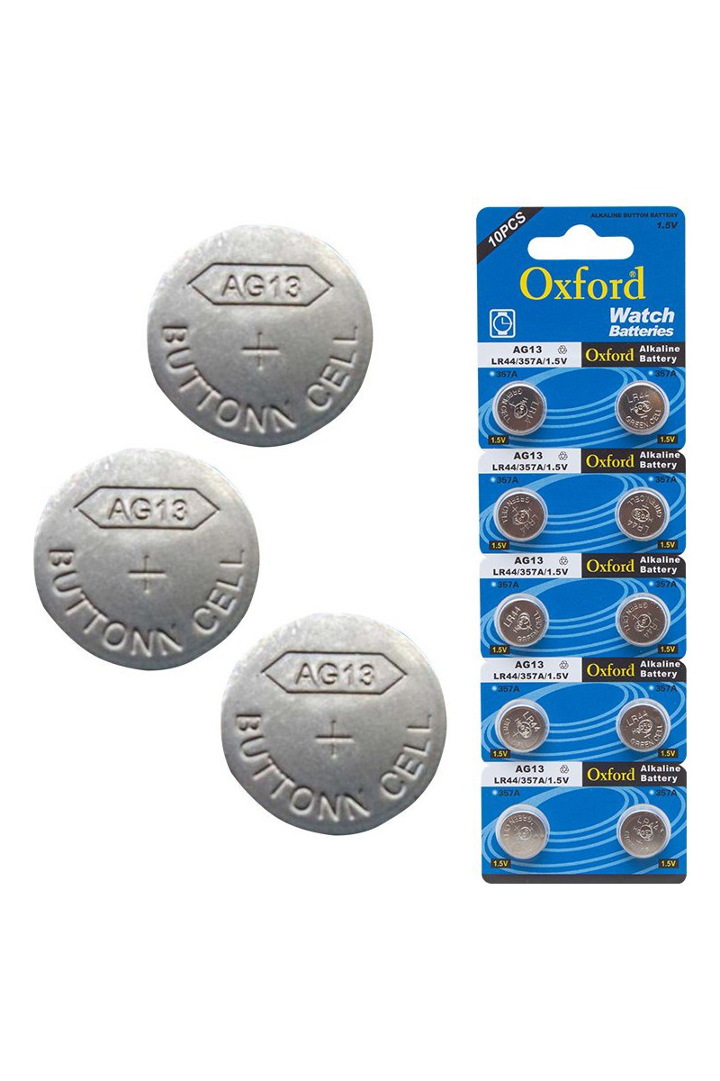 Oxford Oxford AG13 LR44 Düğme Pil 10’lu Paket Alkalin 1,55 Volt Kaliteli Saat — 4. ürün görseli