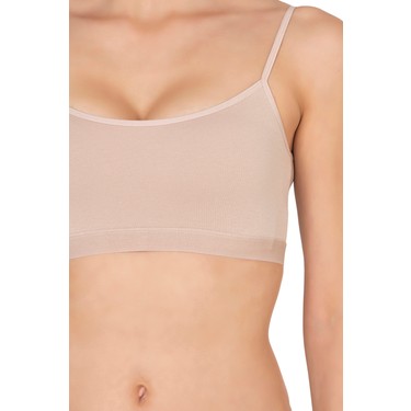 Özkan Underwear Özkan 27409 Kadın Pamuklu Likralı Çıkarılabilir Pedli Balensiz Süprem Kumaş Ip Askılı Sporcu Sütyen — 5. ürün görseli