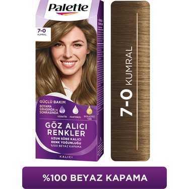 Palette Palette Göz Alıcı Renkler 7-0 Kumral Pentanol & Besleyici Yağ İçeren Saç Boyası 115 fiyatı ve görseli