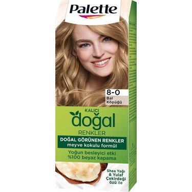 Palette Palette Kalıcı Doğal Renkler 8-0 Bal Köpüğü Shea Yağı Saç — 2. ürün görseli