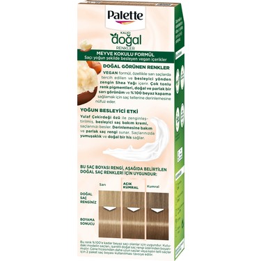 Palette Palette Kalıcı Doğal Renkler 8-0 Bal Köpüğü Shea Yağı Saç — 3. ürün görseli