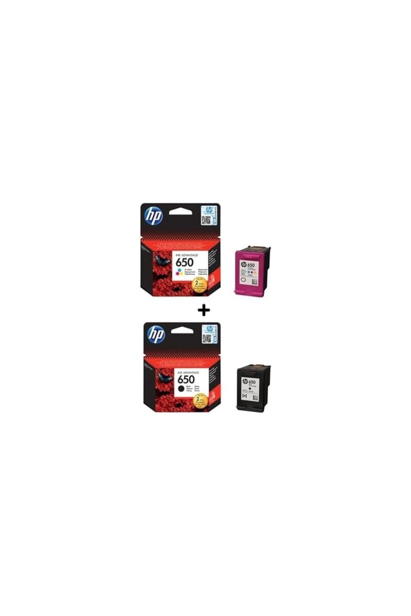 Palmira Demir Palmira Demir Hp 650 Siyah ve Renkli Kartuş Seti (CZ101AE, CZ102AE) Deskjet Ink Advantage Serisi — 4. ürün görseli