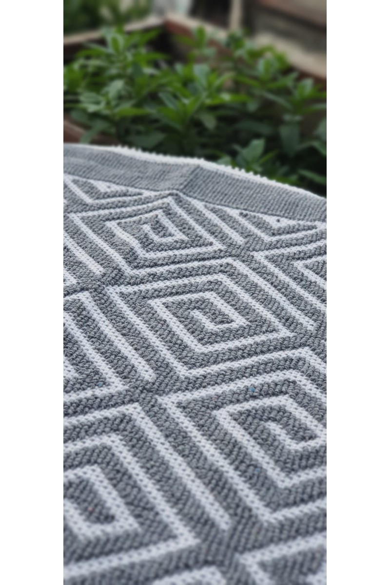 Aktar Tekstil Pamuklu Organik Kilim Yıkanabilir (Kalın Ürün — 3. ürün görseli