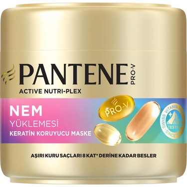 Pantene Pantene Keratin Koruyucu Maske 300 ml Nem Yüklemesi Besleyici Etkili Aşırı Kuru Saçlar — 2. ürün görseli