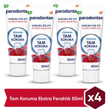 Parodontax Parodontax Diş Macunu Tam Koruma Ekstra Ferahlık Nane Aromalı 4x50 ml İngiltere fiyatı ve görseli