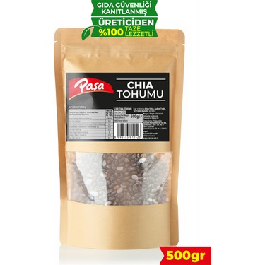 Paşa Kuruyemiş Paşa Kuruyemiş Chia Tohumu 500 gr – Yüksek Lifli ve Omega-3 fiyatı ve görseli