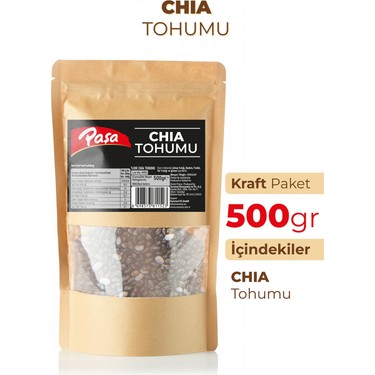 Paşa Kuruyemiş Paşa Kuruyemiş Chia Tohumu 500 gr – Yüksek Lifli ve Omega-3 — 2. ürün görseli