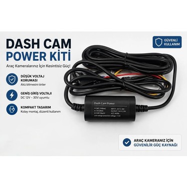 Paul Paul Type-C Girişli 7/24 Araç Kamerası Park Modu Bağlantı Kiti Hardwire Kit 3 Metre Sigorta — 2. ürün görseli
