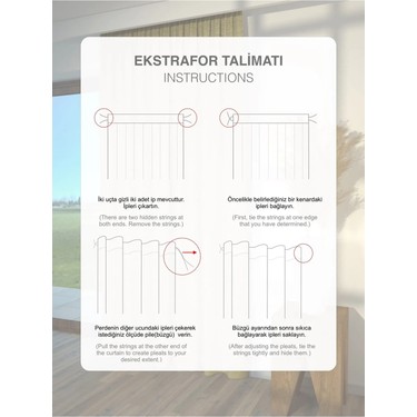 Perle Perle Koyu Gri Renk Keten Dokulu Fon Perde Ekstrafor Büzgülü Modern Tasarım 100 x 250 — 6. ürün görseli