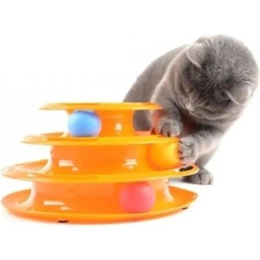 PetZoom Petzoom Tower Of Tracks 3 Katlı Kedi Oyuncağı Dayanıklı ABS Plastik ile Eğlenceli Oyun ve Zihinsel — 2. ürün görseli
