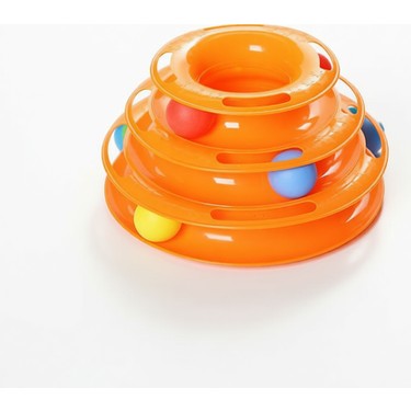 PetZoom Petzoom Tower Of Tracks 3 Katlı Kedi Oyuncağı Dayanıklı ABS Plastik ile Eğlenceli Oyun ve Zihinsel — 6. ürün görseli