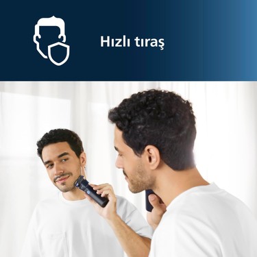 Philips Philips 1000 Serisi Islak&Kuru Tıraş Makinesi, 3 Yönde Dönen Başlıklar,PowerCut Bıçaklar, — 2. ürün görseli