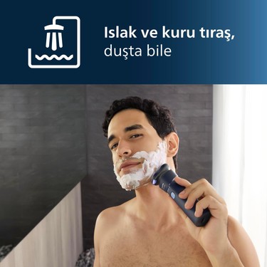 Philips Philips 1000 Serisi Islak&Kuru Tıraş Makinesi, 3 Yönde Dönen Başlıklar,PowerCut Bıçaklar, — 3. ürün görseli
