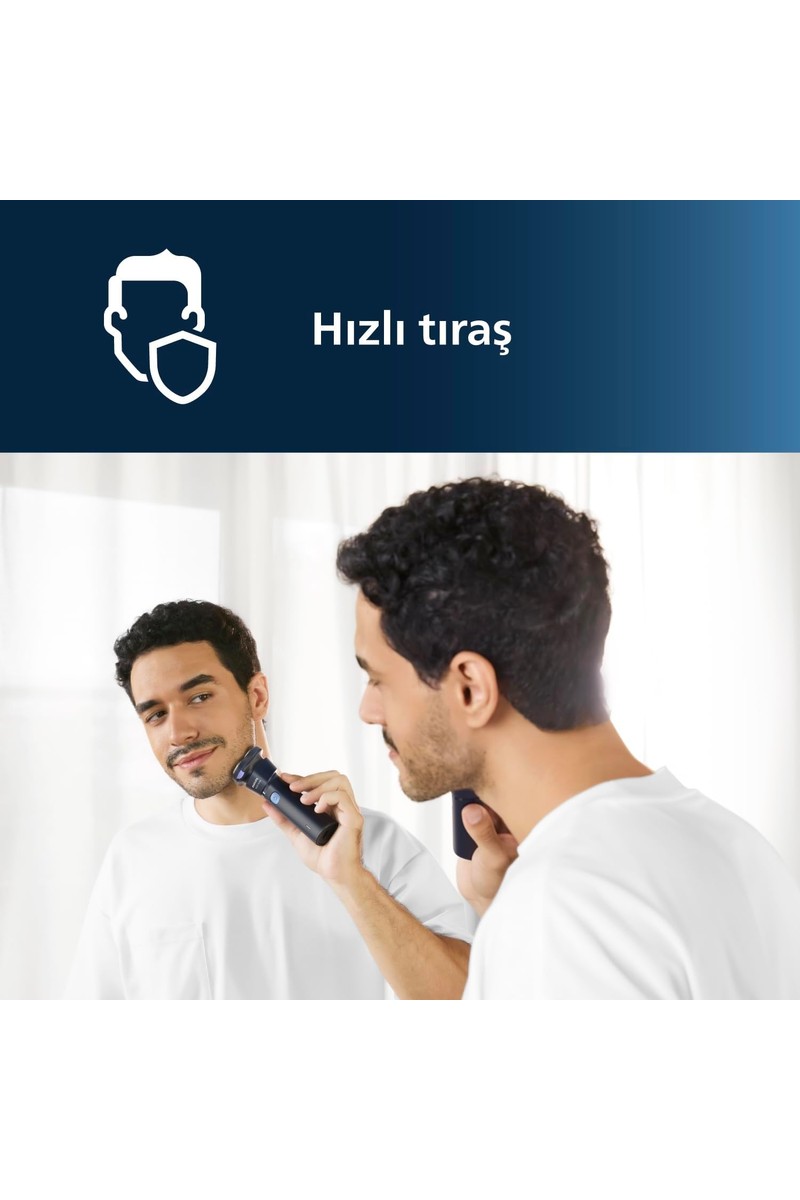Philips Philips 1000 Serisi Islak&Kuru Tıraş Makinesi, 3 Yönde Dönen Başlıklar,PowerCut Bıçaklar, — 6. ürün görseli
