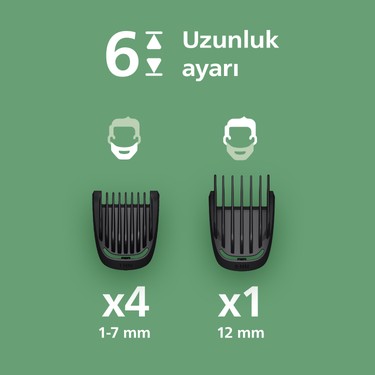 Philips Philips 3000 Serisi 7in1, Erkek Bakım Seti, Yüz/Saç/Vücut Tıraş Makinesi, Islak /Kuru Kullanım, — 3. ürün görseli