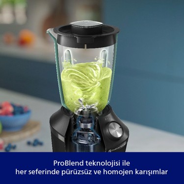 Philips Philips 3000 Serisi Blender ProBlend Crush Teknolojisi 600W, 2 Lt, 2 Hız Ayarı + Darbe, Cam Hazne, — 2. ürün görseli