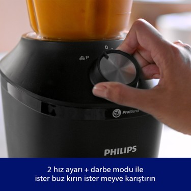 Philips Philips 3000 Serisi Blender ProBlend Crush Teknolojisi 600W, 2 Lt, 2 Hız Ayarı + Darbe, Cam Hazne, — 6. ürün görseli