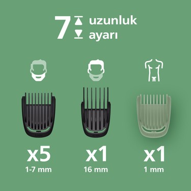 Philips Philips 5000 Serisi 10in1, Erkek Bakım Seti, Yüz/Saç/Vücut Tıraş Makinesi, Islak /Kuru Kullanım, — 2. ürün görseli