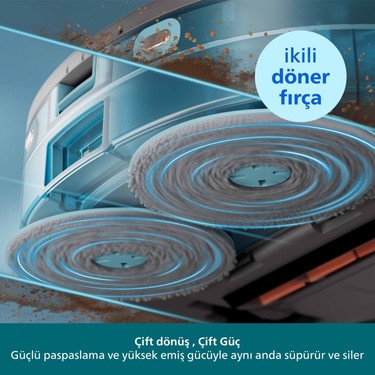 Philips Philips 5000 Serisi Islak Kuru Robot Süpürge, Yüksek Emiş Gücü, Uzun Çalışma Süresi, HomeRun, — 3. ürün görseli