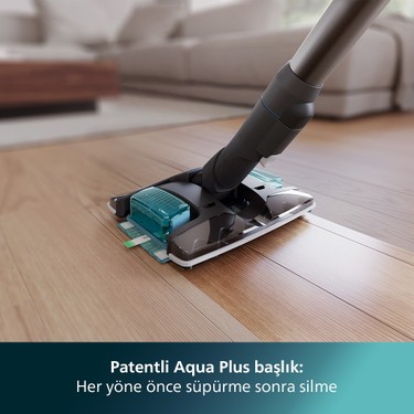 Philips Philips 8000 Serisi Aqua Plus Kablosuz Dik Süpürge, 25,2 V, 80 dk'ya kadar Çalışma Süresi, — 3. ürün görseli