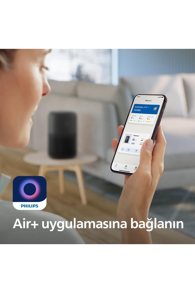 Philips Philips 900 Serisi Hava Temizleyici, 65 m2'ye Kadar Etkili, HEPA ve Aktif Karbon filtresi, 250 m³/sa temiz hava hızı (CADR), AC0951/13 — 3. ürün görseli