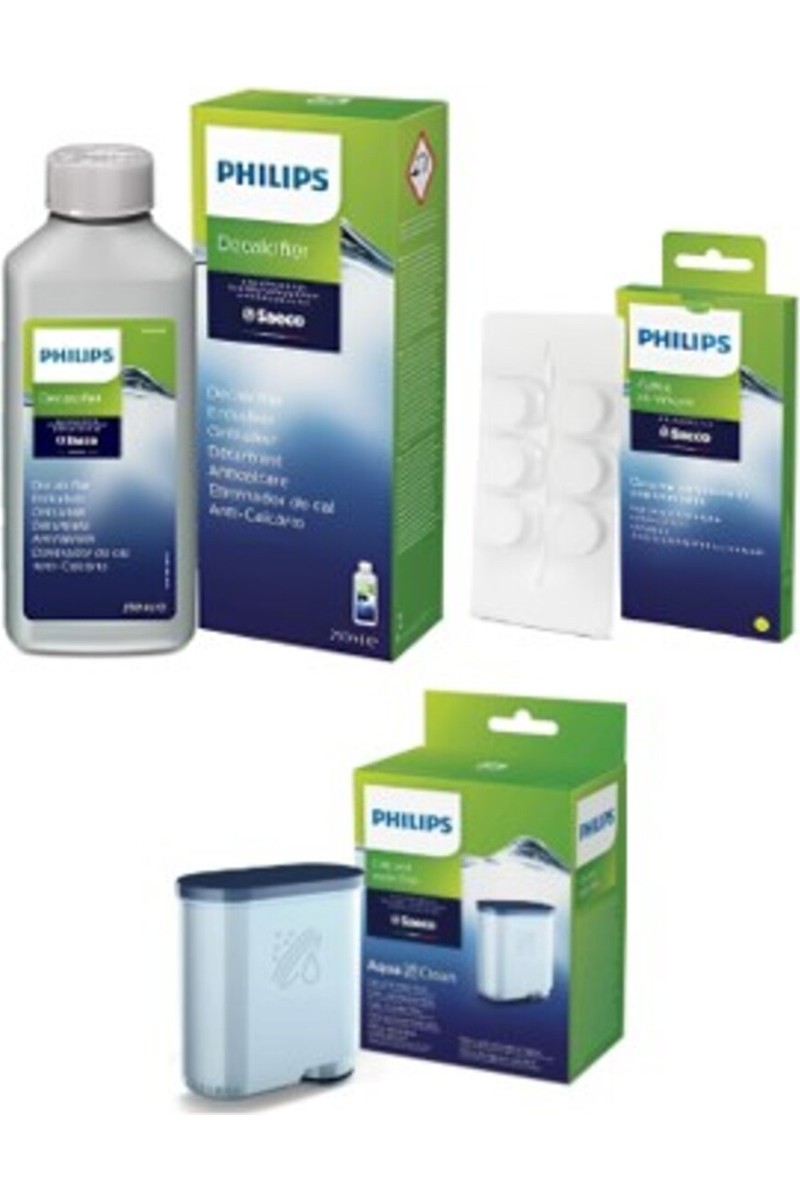 Philips Philips CA6700/10 Espresso Makinesi Kireç Temizleme Solüsyonu , Yağ Çözücü Tablet ve Apuaclean 3'lü Set — 2. ürün görseli