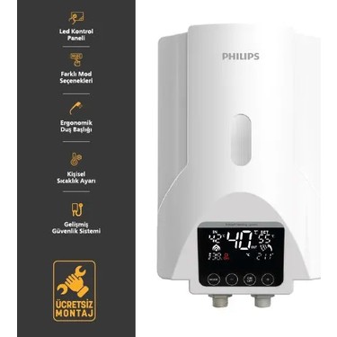 Philips Philips Dijital Banyo Şofbeni Awh1540/62 (Montaj fiyatı ve görseli