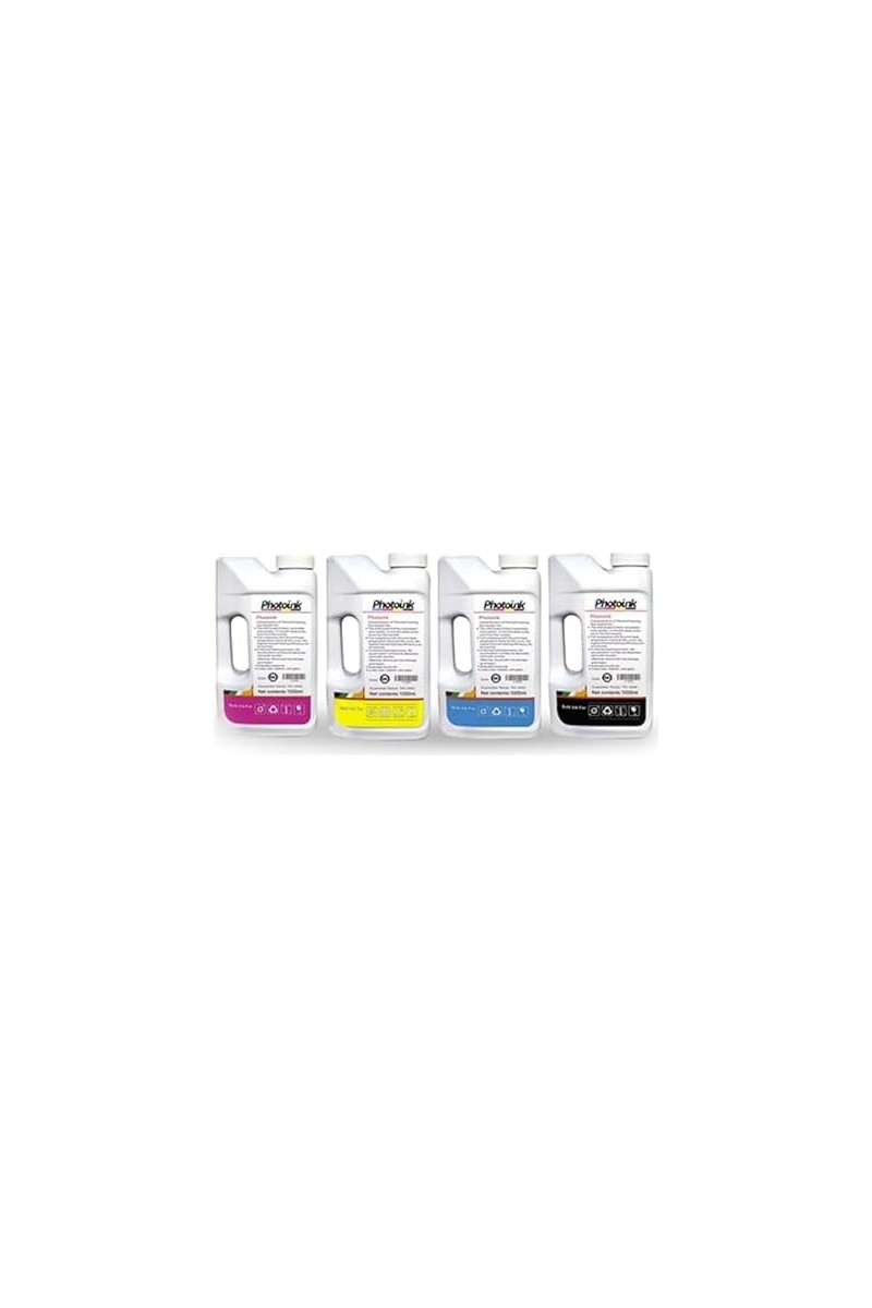 Photoink 1000 ml  Uyumlu ,  Yazıcılar Için Uyumlu 4 Renk 1000 ml Mürekkep Seti ( Akıllı — 4. ürün görseli