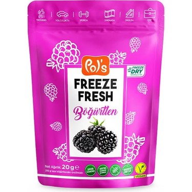 Pol's Freeze Fresh Pol's Freeze Fresh Pol’s Freeze Fresh Dondurularak Kurutulmuş Böğürtlen 20 — 2. ürün görseli