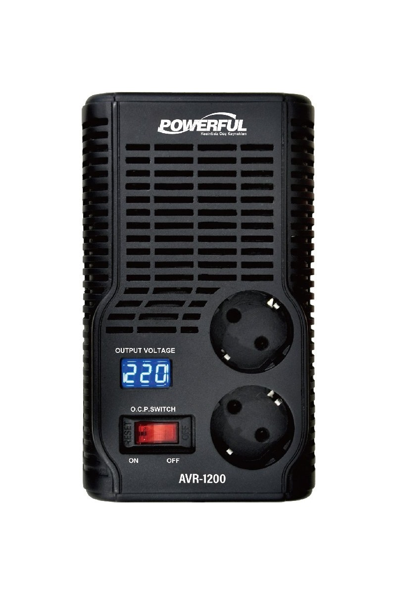 Powerful Powerful AVR-1200 1200VA 600W Otomatik Voltaj — 3. ürün görseli