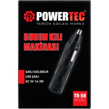 Powertec Powertec Tr-50 Profesyonel Type-C Şarjlı Burun & Kulak Kılı Tıraş — 6. ürün görseli