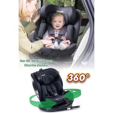 Prego Prego Odinfix Alarmlı 360 Derece Dönebilen -0-36 kg -I-Size Belgeli - Top Tetherlı Oto — 4. ürün görseli