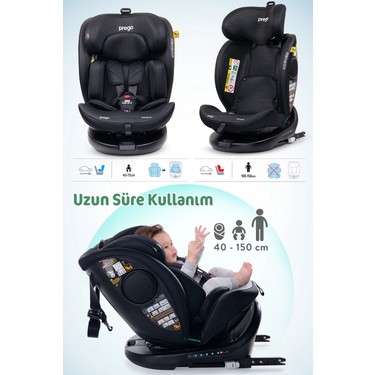 Prego Prego Odinfix Alarmlı 360 Derece Dönebilen -0-36 kg -I-Size Belgeli - Top Tetherlı Oto — 5. ürün görseli