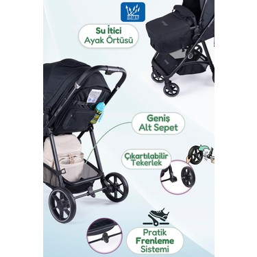Prego Prego Stein Çift Yönlü Portbebeli Travel Sistem Bebek Arabası Uv — 5. ürün görseli
