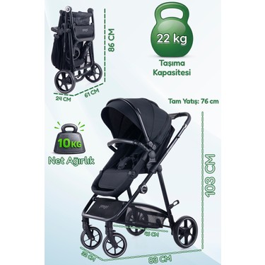 Prego Prego Stein Çift Yönlü Portbebeli Travel Sistem Bebek Arabası Uv — 6. ürün görseli