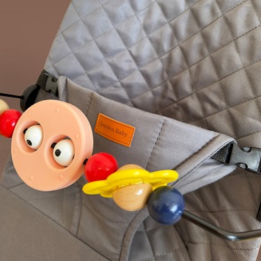 Sweden Baby Premium Cotton Üç Kademeli Oyuncaklı Sallanan Ana Kucağı – Katlanır ve Taşıma — 6. ürün görseli