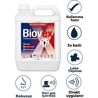 Biovex Premium Ul Haşere Ilacı Hamam Böceği, Tahta Kurusu, Karınca Kene Karasinek — 4. ürün görseli