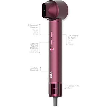 Sinbo Pro Compact Uzun Multi-Styler Hava Üfleme 5in1 Saç Şekillendirici Bldc SHD-1729 Royal Gilded — 5. ürün görseli