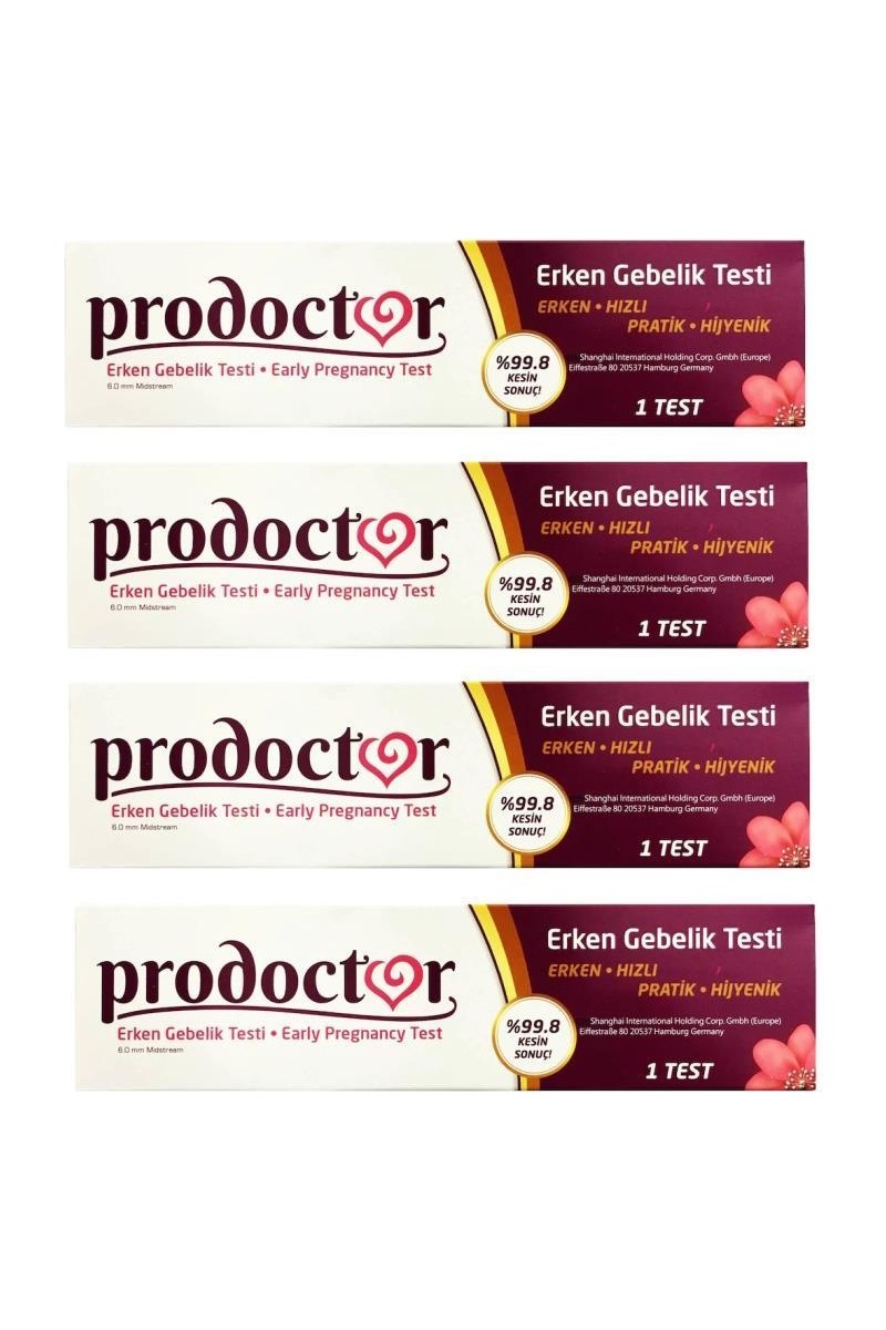 Prodoctor Prodoctor Erken Gebelik Testi 4 Adet Pratik ve Hijyenik Kullanım İçin Uygun Test — 3. ürün görseli