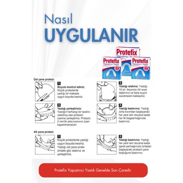Protefix Protefix Diş Protezleri İçin Alt Çene Yapıştırıcı Yastık 30 Adet İnce Dokulu Koruma — 2. ürün görseli