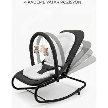 Shadow Puffy Keten Anakucağı - Hazır Kurulu Gelir- Sallanır - 4 Kademe - Anadizi — 3. ürün görseli