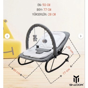 Shadow Puffy Keten Anakucağı - Hazır Kurulu Gelir- Sallanır - 4 Kademe - Anadizi — 4. ürün görseli