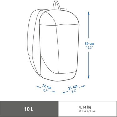 Decathlon Quechua Outdoor Sırt Çantası - 10 L - Mavi - NH Arpenaz — 2. ürün görseli