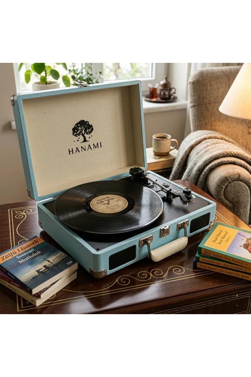 Quiqa Quiqa Hanami Hem Sarjlı Hem Bluetooth'lu Tüm Plakları Çalan — 5. ürün görseli