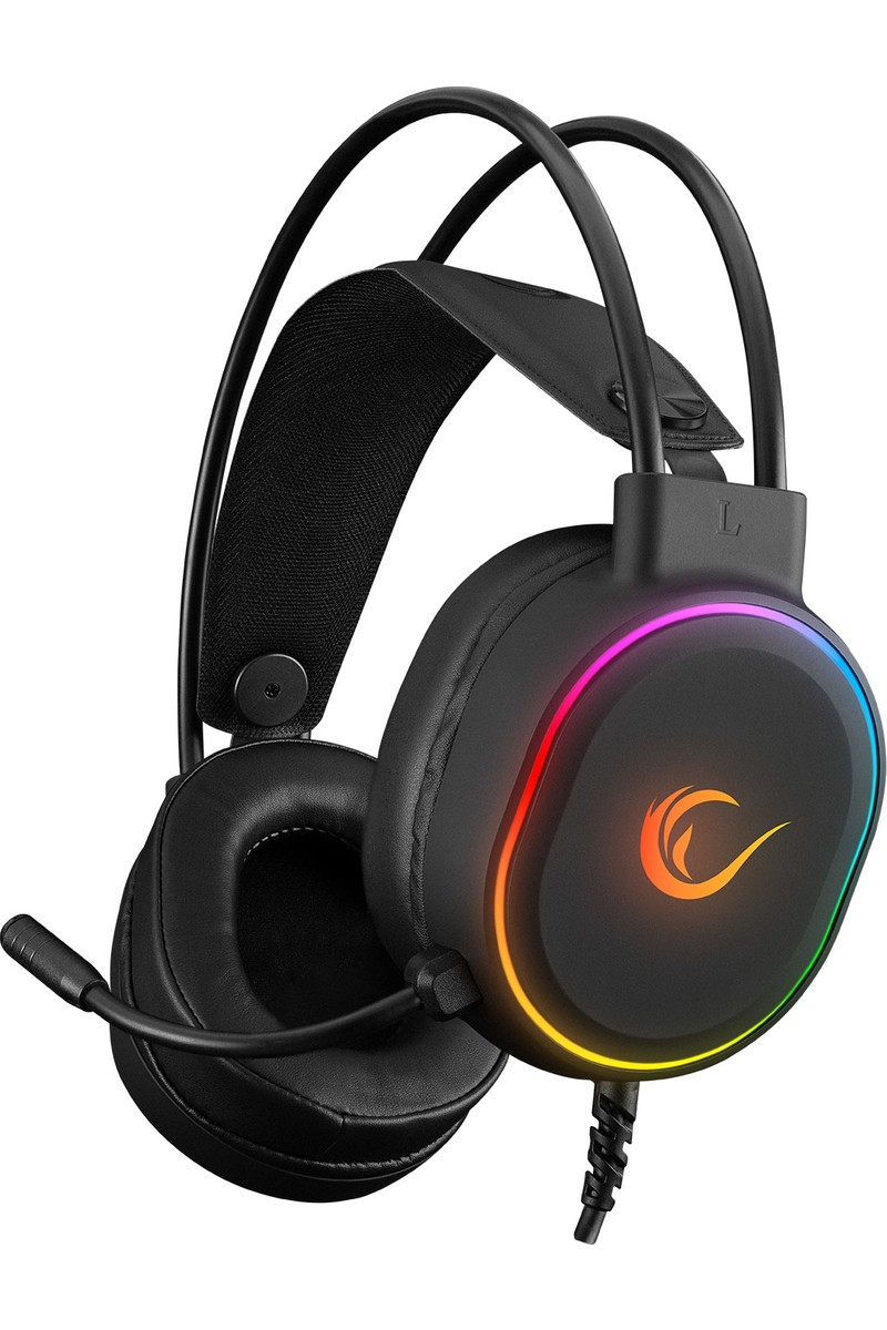 Rampage ROGUE Siyah USB 7.1 Surround RGB Ledli Gaming Esnek Mikrofonlu Oyuncu Kulaklık