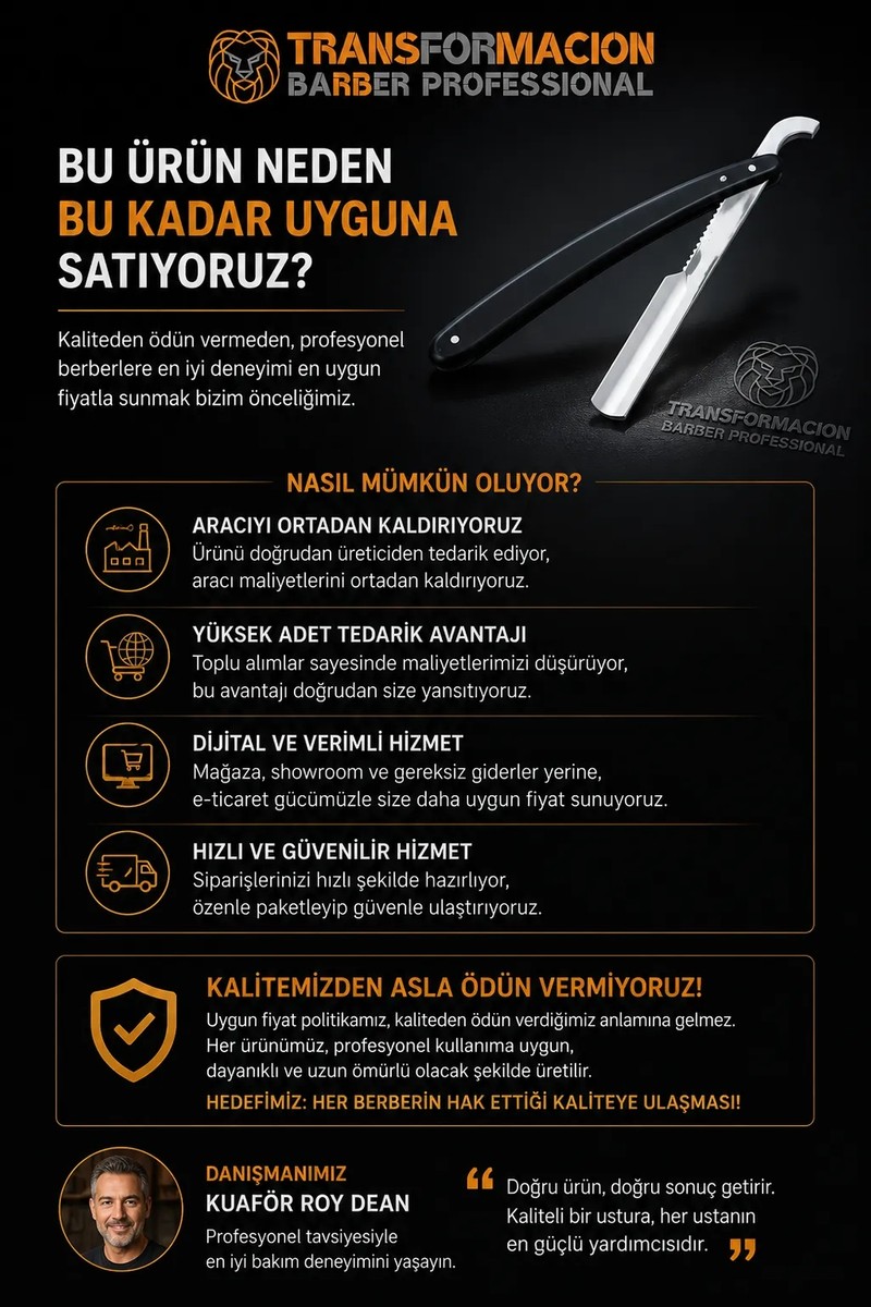 Rapira Rapira Berber Usturası - Profesyonel 10 Adet Hediye Jilet Seti, Sakal Şekillendirme İçin Klasik Türk Tipi Çelik Tıraş Usturası 721911 — 2. ürün görseli