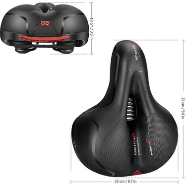 Rectus Rectus Bisiklet Sele Hava Kanallı Elastomer Yaylı Soft — 5. ürün görseli