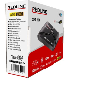 Redline Redline Ayteknoloji S50 Hd Mini Uydu Alıcısı Full HD Görüntü — 4. ürün görseli